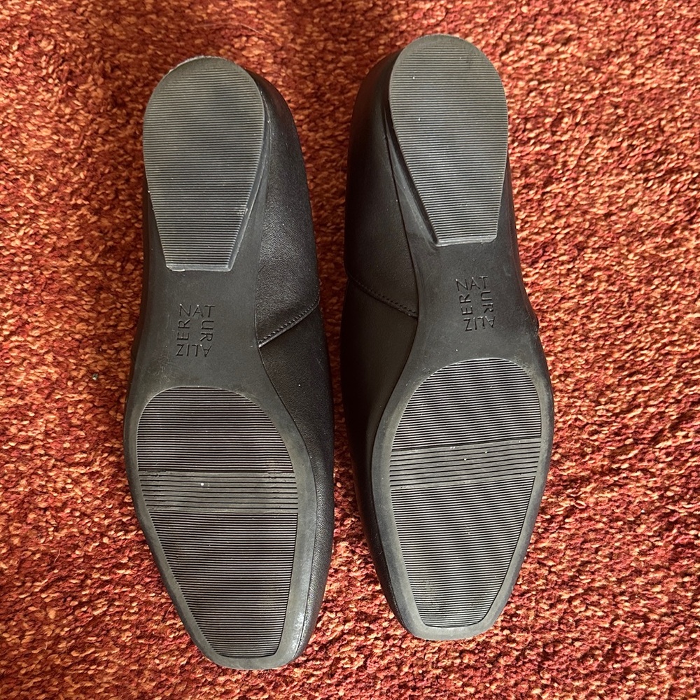 Naturalizer Black Square-Toe Flats - Picture 5 of 5